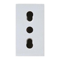 Presa 16A bipasso bianco -...