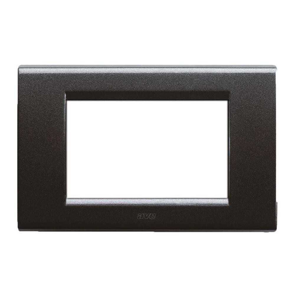 Placca 3 moduli zama - serie Ave S45 Noir