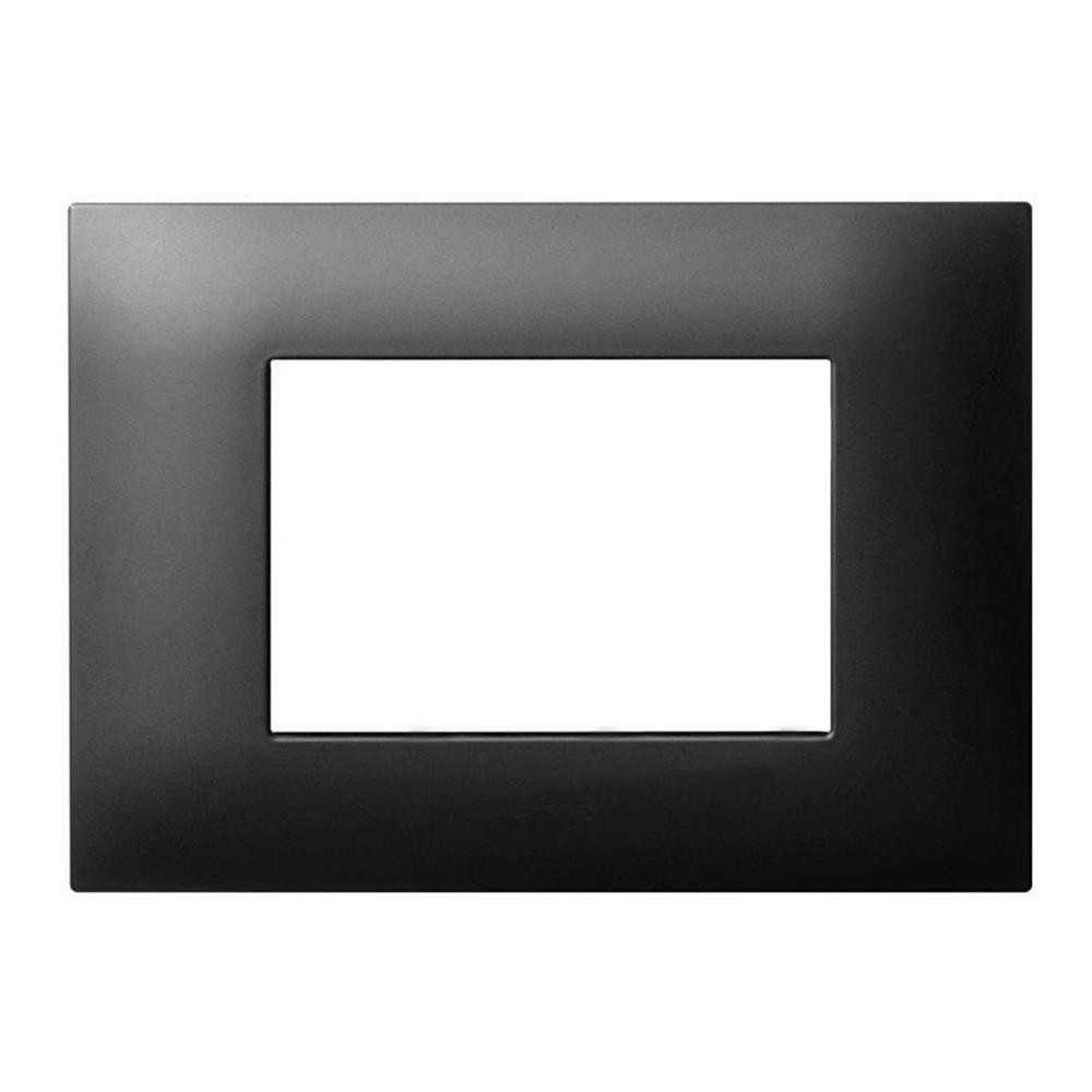 Placca 3 moduli tecnopolimero young s44 grigio tekla - serie Ave Tekla