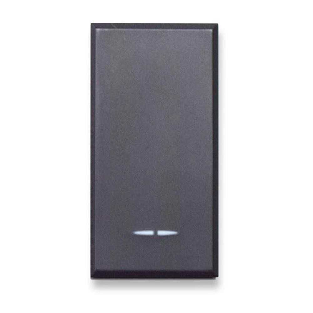 Interruttore 1P 16A grigio tekla illuminabile - serie Ave Tekla