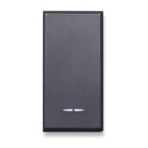 Deviatore 1P 16A grigio tekla illuminabile - serie Ave Tekla