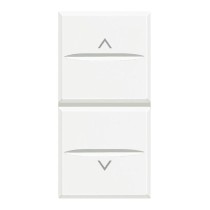 Pulsante doppio 1P 10A interbloccante bianco - serie BTicino Axolute