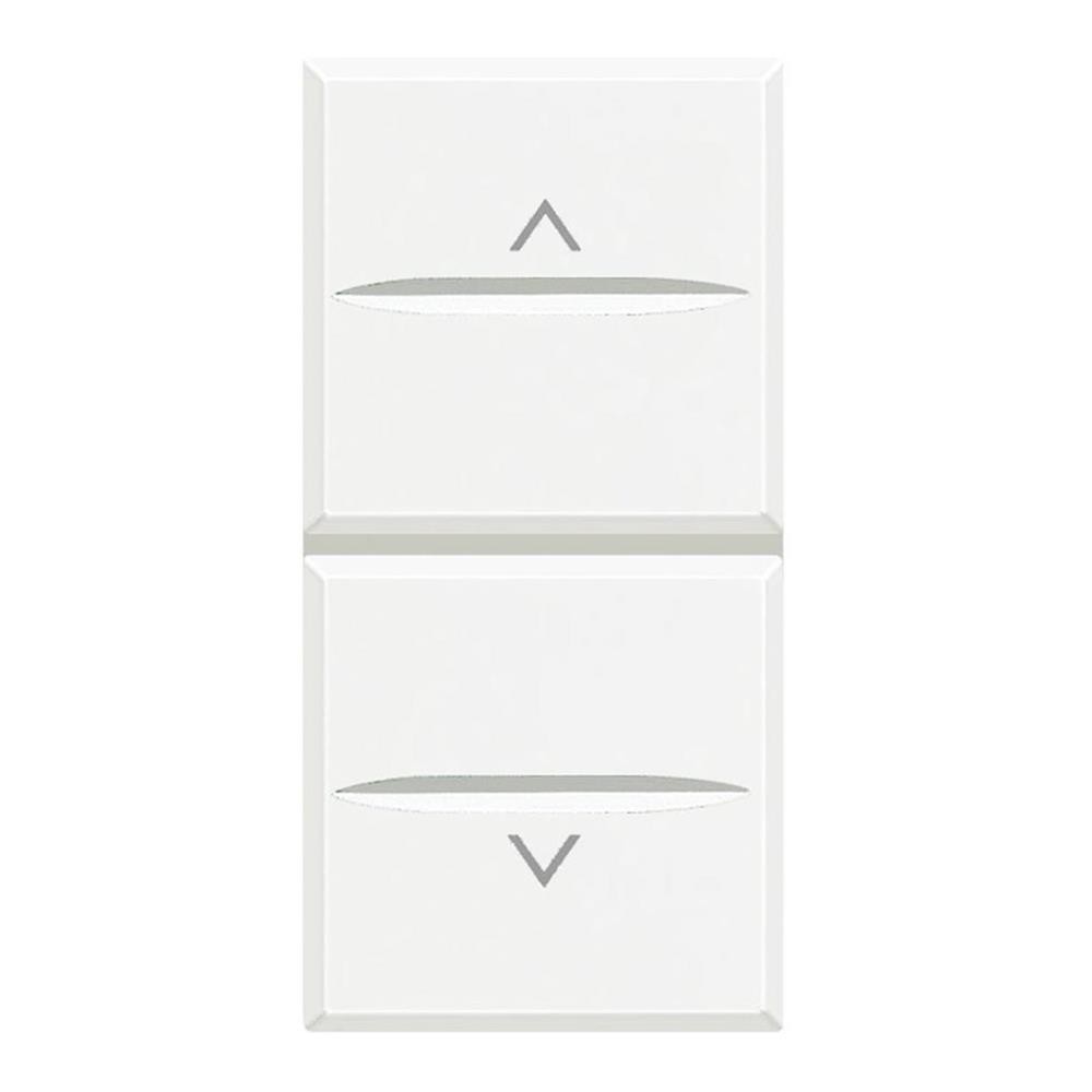 Pulsante doppio 1P 10A interbloccante bianco - serie BTicino Axolute