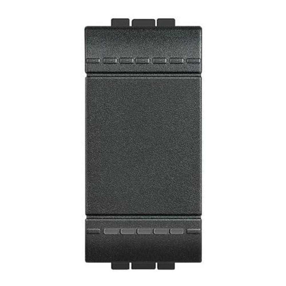 Pulsante 1P 10A illuminabile antracite - serie BTicino Livinglight