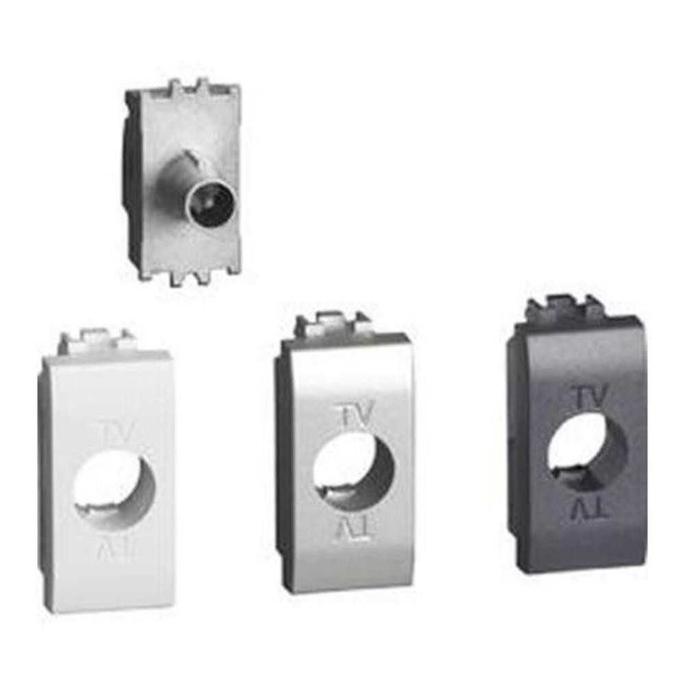 Presa TV maschio passante multicolore - serie BTicino Livinglight