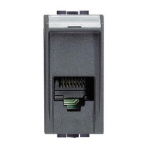 Presa telefonica RJ12 antracite - serie BTicino Livinglight