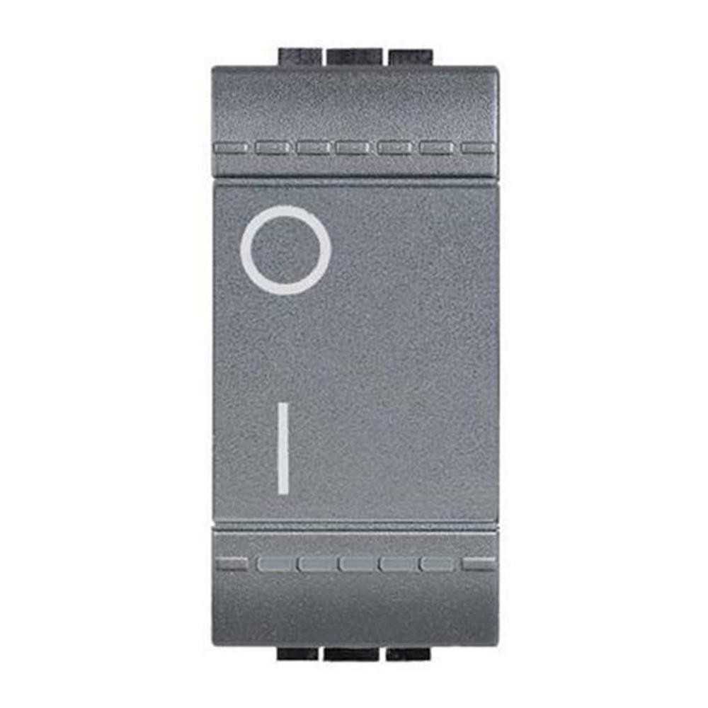 Interruttore 2P 16A antracite -serie BTicino Livinglight