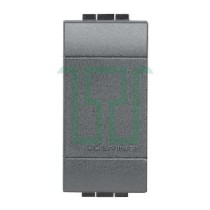 Falso polo 1 modulo antracite - serie BTicino Livinglight