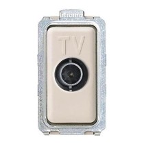 Presa TV maschio derivata bianco - serie Bticino Magic