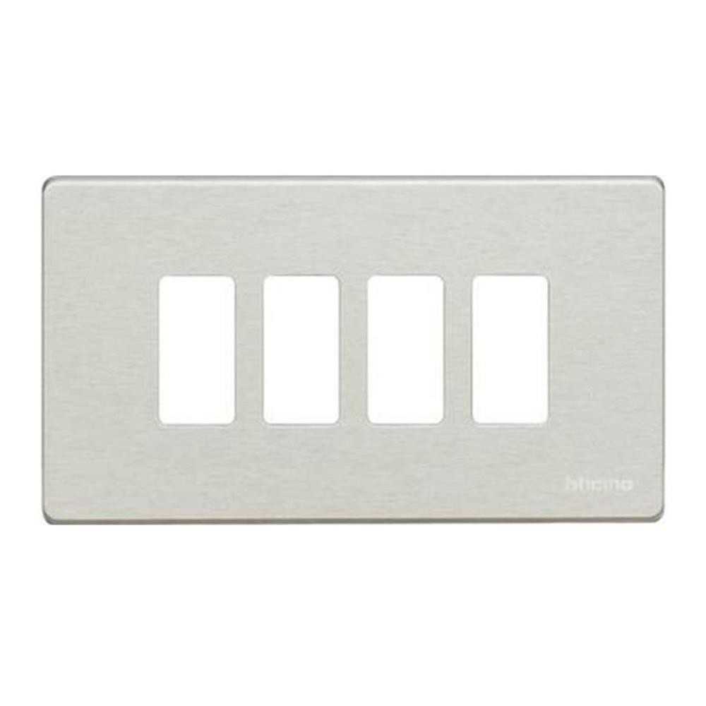 Placca 4 moduli resina - serie Bticino Magic