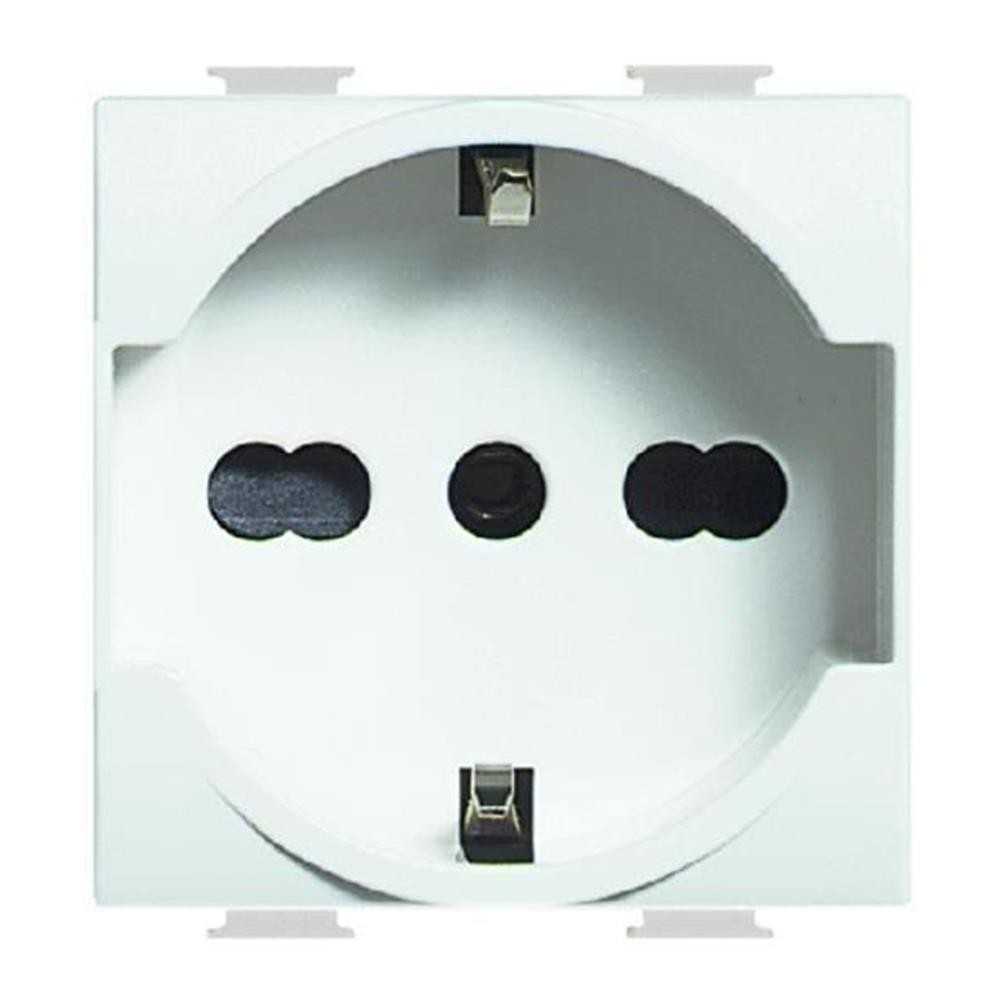 Presa schuko 16A unel bianco - serie BTicino Matix