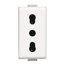 Presa 16A bipasso bianco - serie BTicino Matix