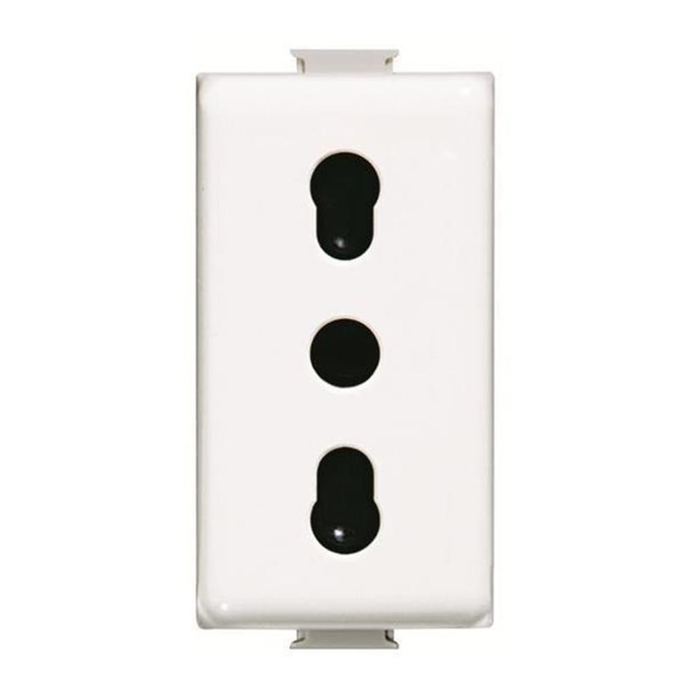 Presa 16A bipasso bianco - serie BTicino Matix