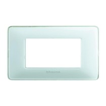 Placca 4 moduli bianco ghiaccio - serie BTicino Matix