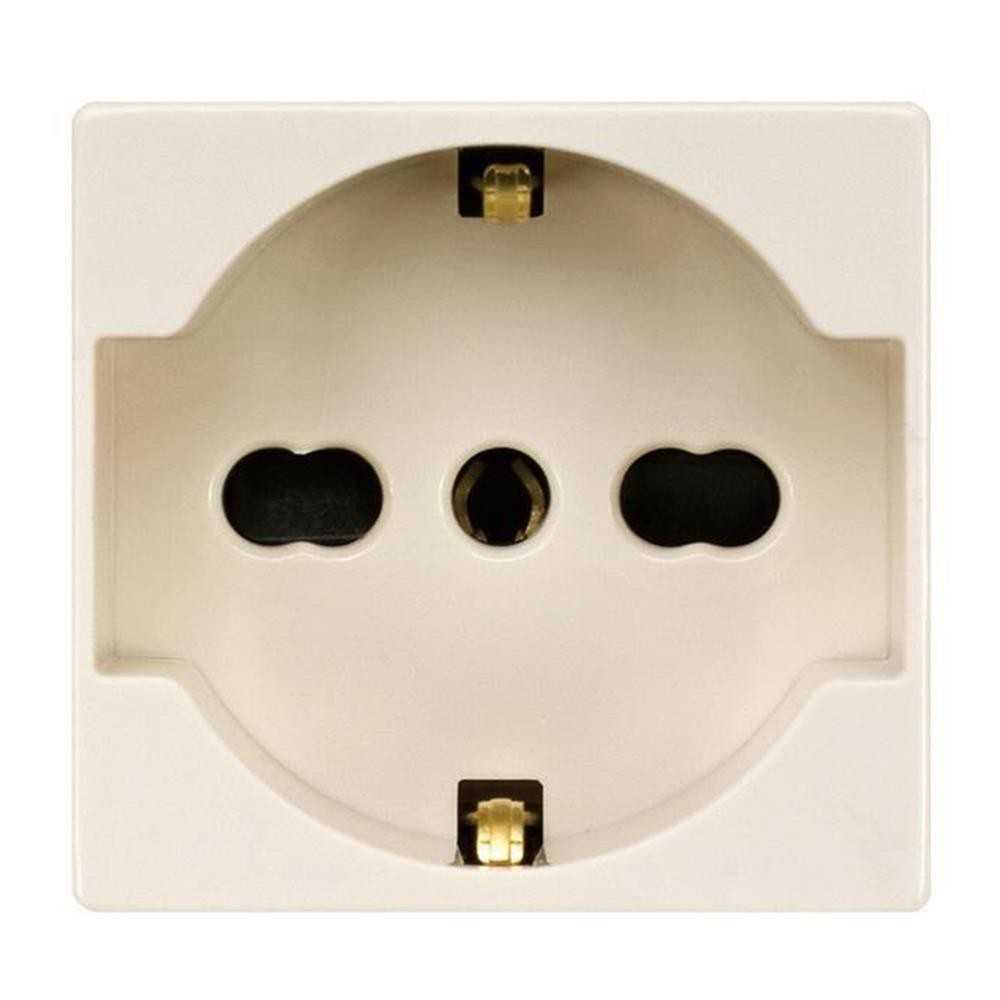 Presa 16A schuko unel bianca - serie Scame Basic