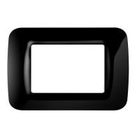 Placca 3 moduli nero -...