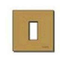 Placca 1 modulo alluminio bronzo scatola tonda - serie Vimar 8000
