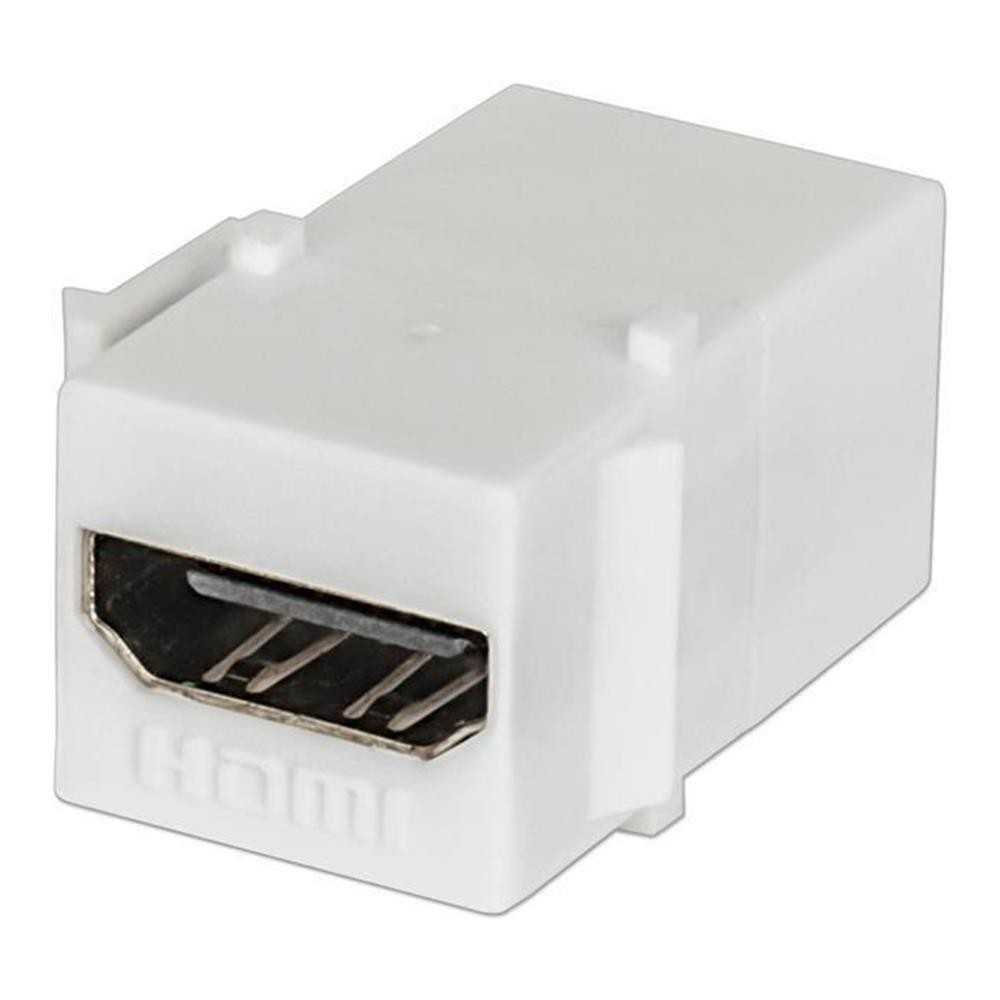 Frutto keystone HDMI f/f tipo a bianco