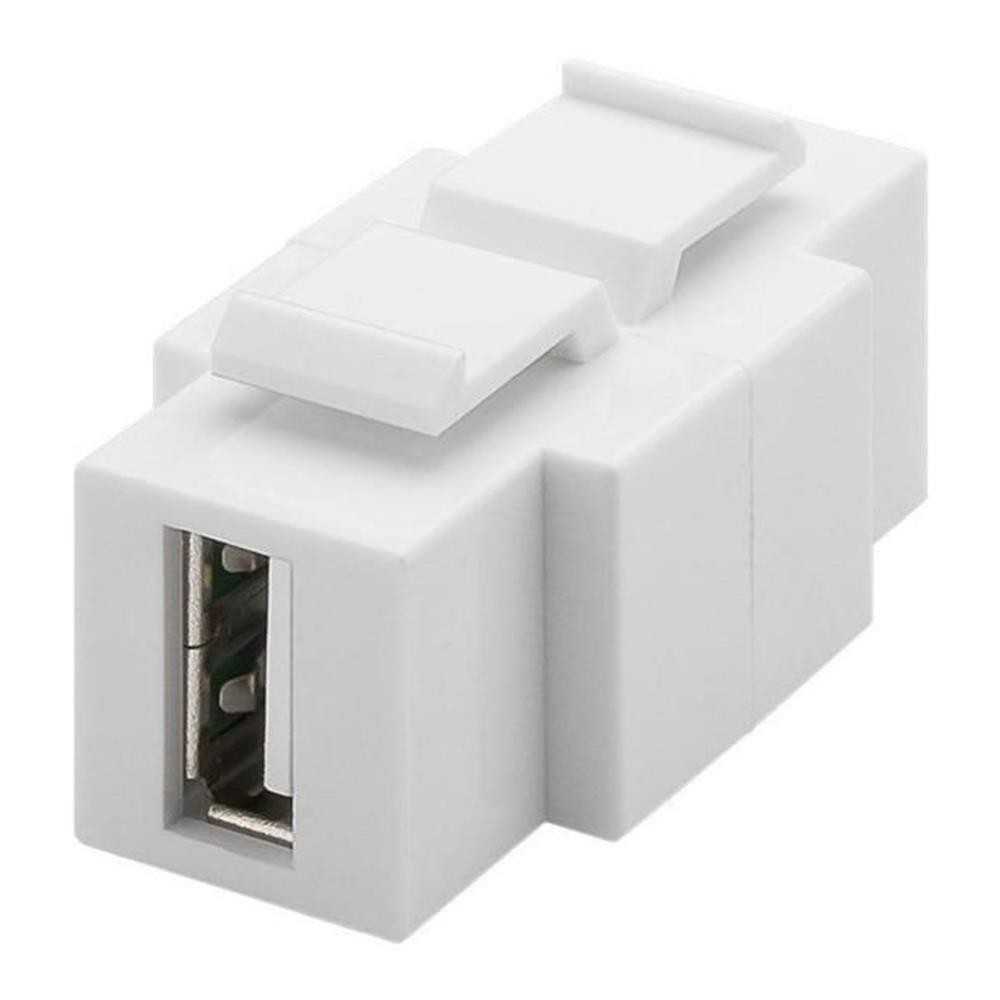 Frutto keystone USB femmina femmina bianco