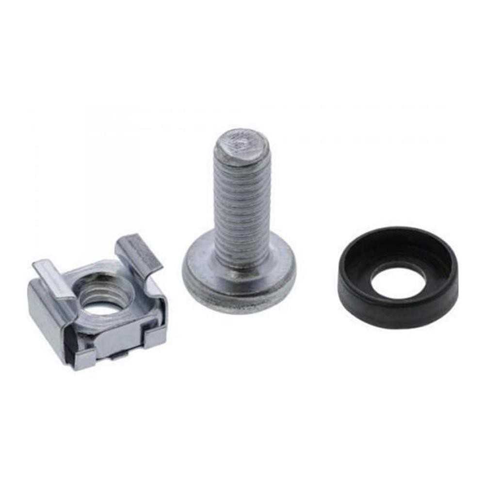 Vite e dado ingabbiato M6 per montaggi su rack zincato - 1PZ