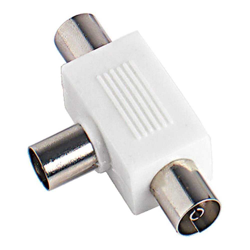 Connettore coassiale tv a tee 9.5 mm