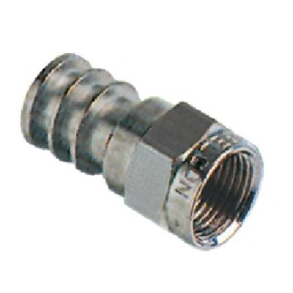 Connettore coassiale a f a crimpare per cavo da 5 mm