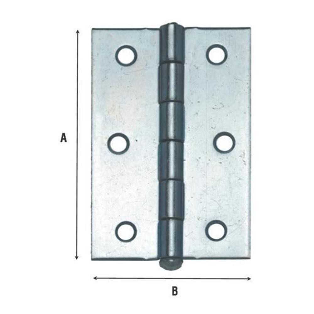 Cerniera acciaio zincato 100x70
