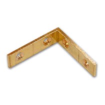 Lastrina ad angolo 4x4 cm ottone
