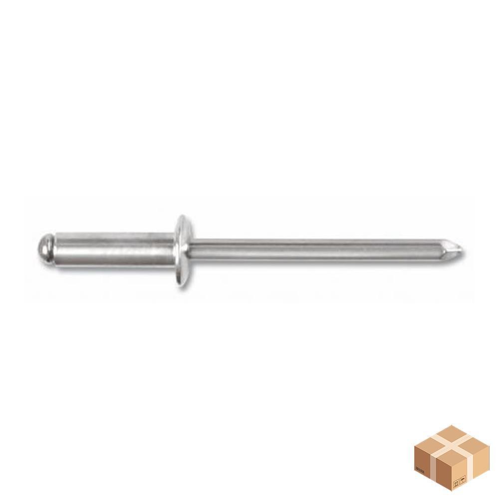 Rivetto in alluminio a strappo 2.9x12 - confezione da 1000 pezzi