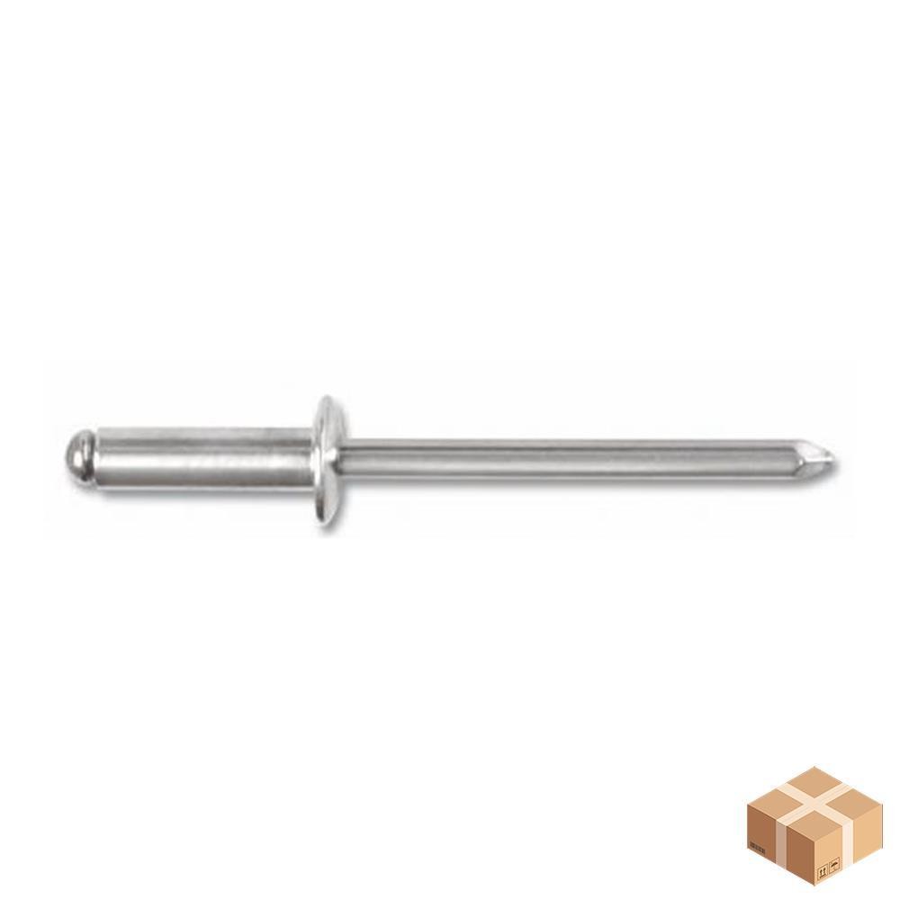 Rivetto in alluminio a strappo 2.9x9 - confezione da 1000 pezzi