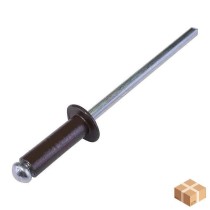 Rivetto in alluminio a strappo 4.0x08 testa di moro - confezione 1000 pezzi