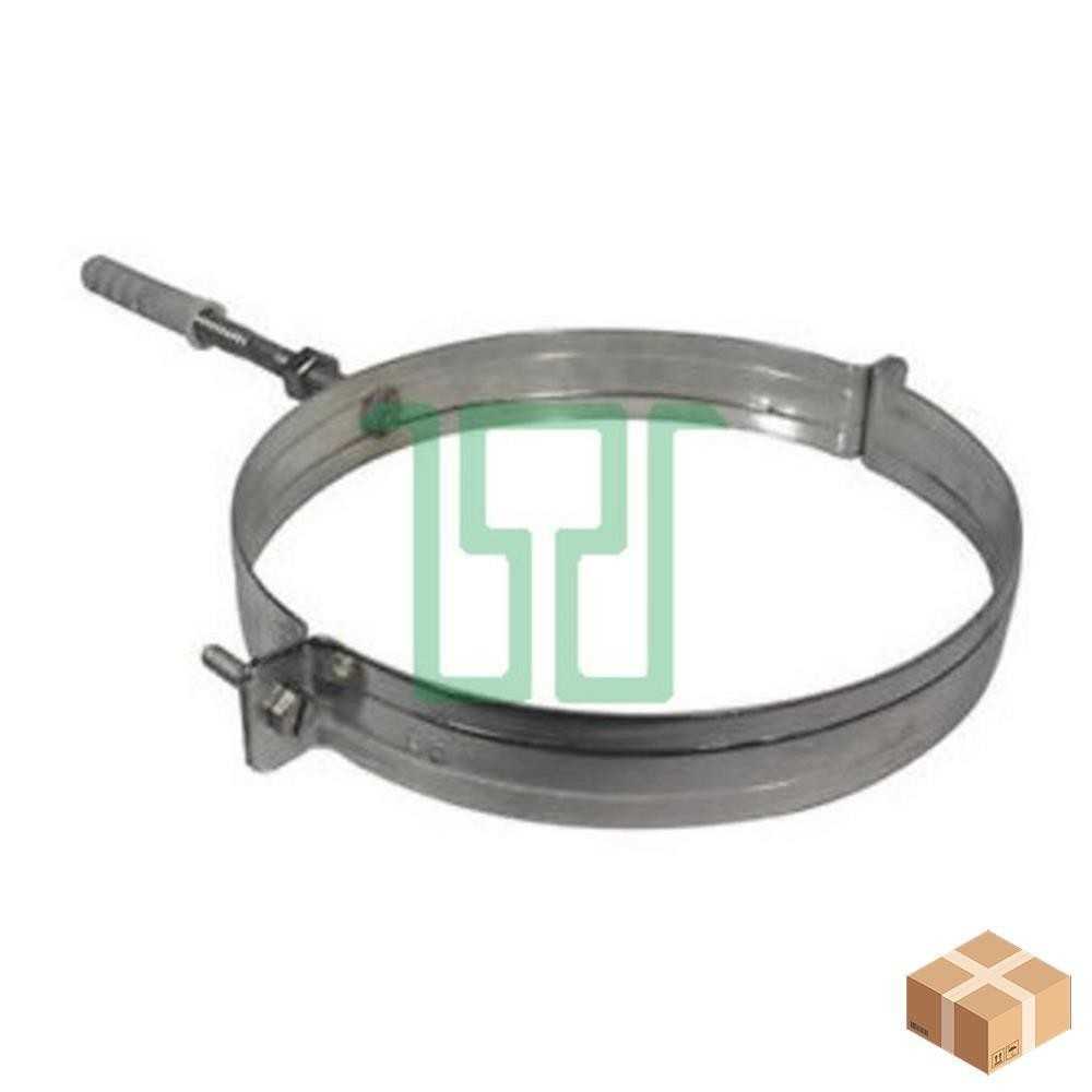 Collare tubo pluviale 120 zincato 2 pezzi