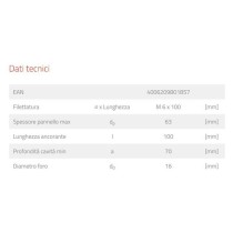 Ancora soffitto dado - kd 6