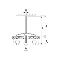 Ancora a soffitto con dafo kd 4 sfuso