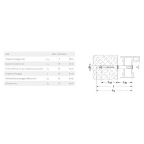 Tassello f 8 s 75 z - prolungato - serramenti