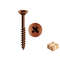 Vite truciolare 6.5x90 TSP-PZ bronzata filetto parziale Panel-vit - 500 pezzi