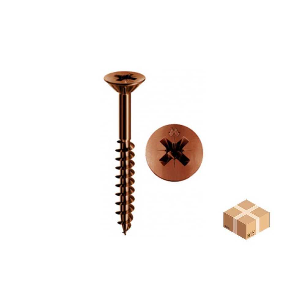 Vite truciolare 6.5x90 TSP-PZ bronzata filetto parziale Panel-vit - 500 pezzi