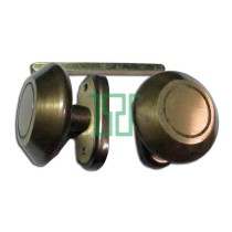 Coppia pomoli 67 con quadro e rosetta yale per portoncino - tina