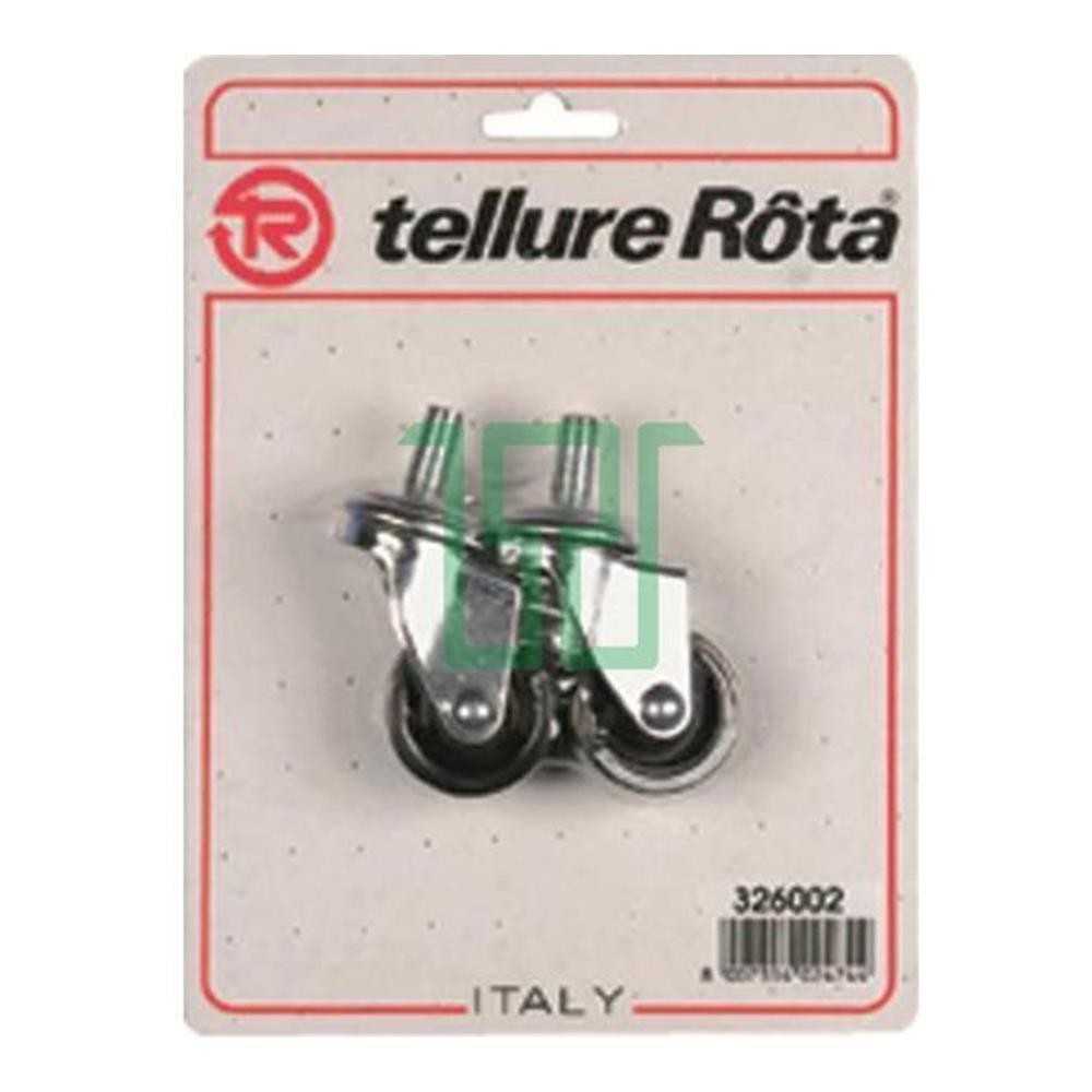 Ruota 50 con perno 2 pz