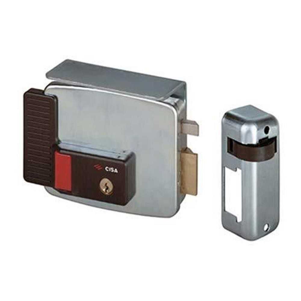 Elettroserratura applicare 50 sx cilindro doppio fisso pulsante