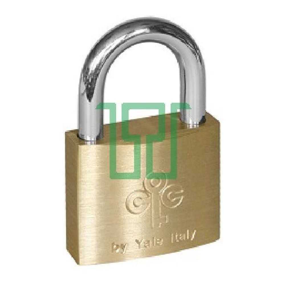 Lucchetto arco corto 50 yale ottone