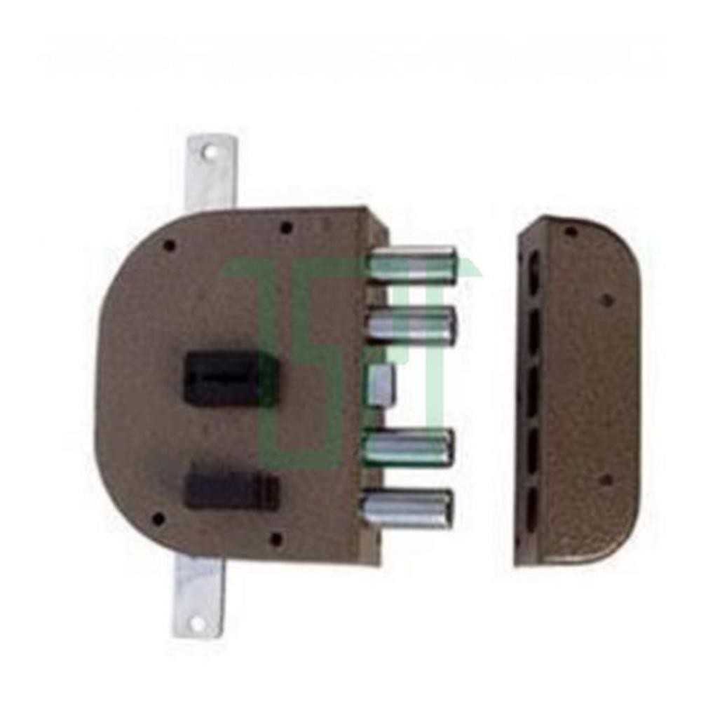 Serratura applicare pompa cr sx con scrocco 60mm