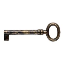 Chiave per serratura mobile antico da 70 mm in zama