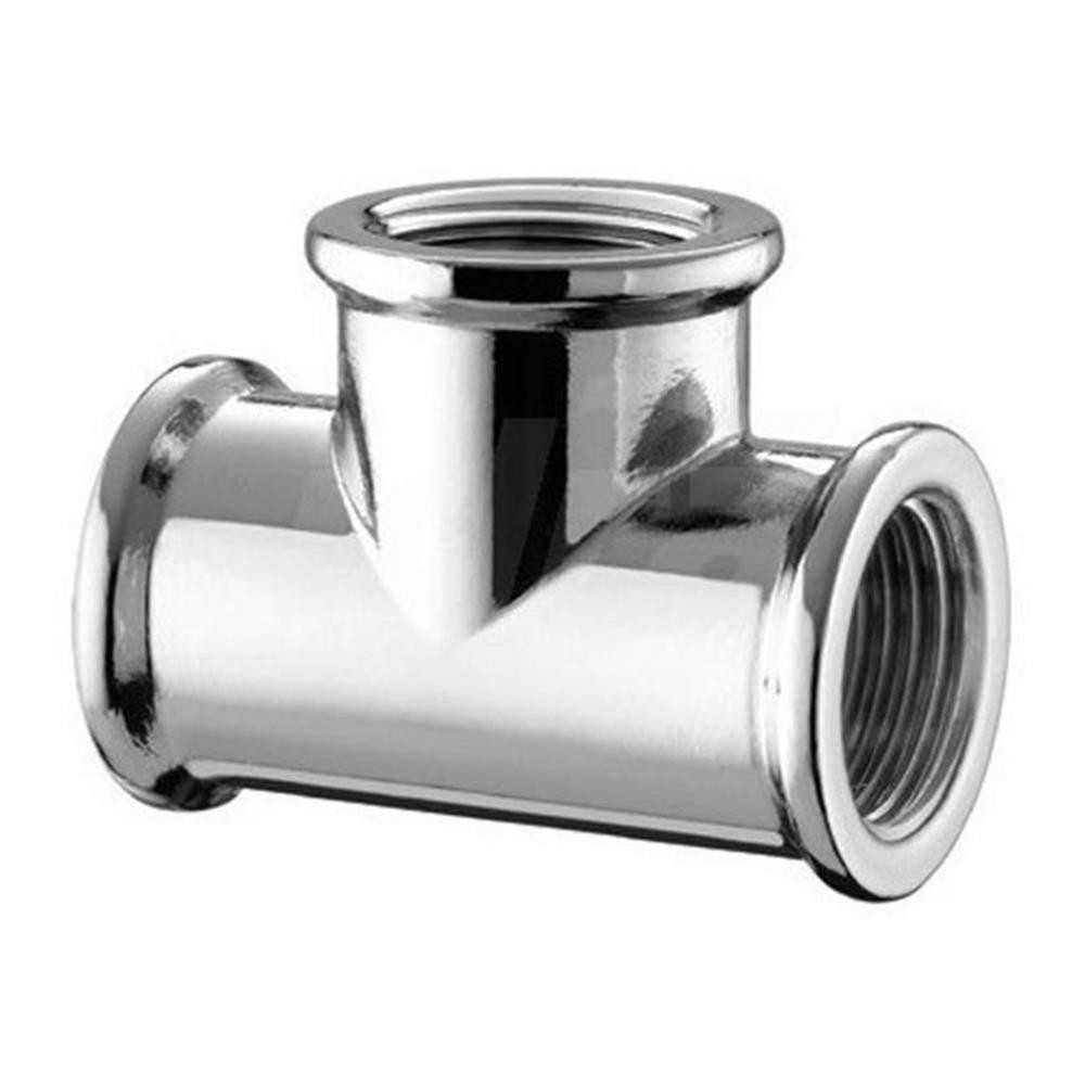 Raccordo a tee in ottone cromato F3/8 - Fig.130