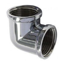 Gomito in ottone cromato F3/8 - Fig. 90