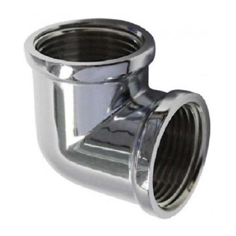 Gomito in ottone cromato F3/8 - Fig. 90