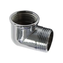 Gomito in ottone cromato MF3/8 - Fig. 92