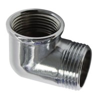 Gomito in ottone cromato...