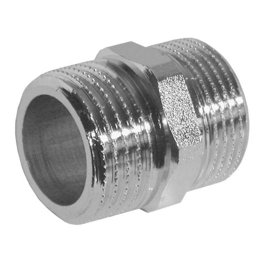 Nipplo in ottone cromato corto M1/4 Fig.280