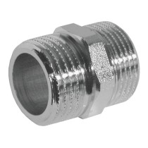 Nipplo in ottone cromato corto M1/2 Fig.280